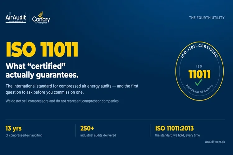 SO 11011 certified compressed air audit